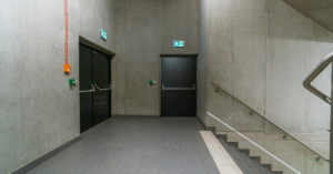 Workplace fire safety responsibilities in the UK office environment.